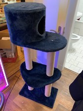 Kratzbaum blau katze gebraucht kaufen  Hamburg