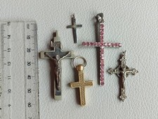 Five vintage crucifix for sale  STOWMARKET