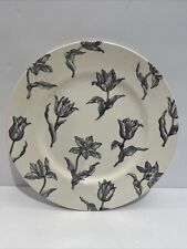 ROYAL STAFFORD TULIPA Black Tulip Dimner Plate 11” Com Etiquetas - Inglaterra, usado comprar usado  Enviando para Brazil