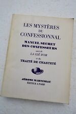 Erotique mysteres confessionna d'occasion  Paris VIII