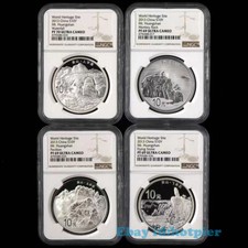 2013 China S10Y Patrimônio Mundial Mt. Conjunto de moedas de prata Huangshan PF 69 NGC  comprar usado  Enviando para Brazil