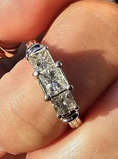 Platinum princess cut for sale  Beaumont