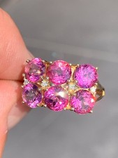 pink topaz ring for sale  BRIGHTON