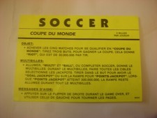 Cartes flipper soccer d'occasion  Rennes