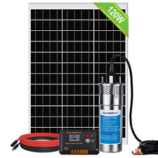 Zestaw solarnych pomp wody, słoneczna pompa wodna ze stali nierdzewnej 12V + panel słoneczny 120W na sprzedaż  Wysyłka do Poland