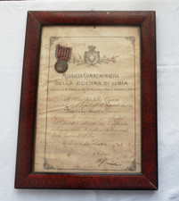 Diploma guerra italo usato  Correggio
