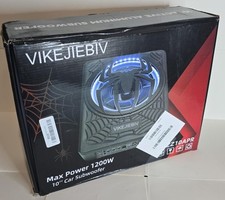 Subwoofer automotivo submarino fino 1200W 10" e pacote de amplificador com luz ambiente, em... comprar usado  Enviando para Brazil