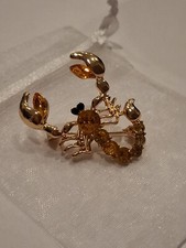Scorpion crystal brooch for sale  STOKE-ON-TRENT