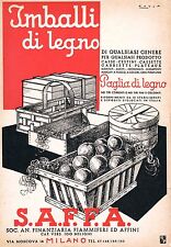Pubblicita 1936 s.a.f.f.a.imba usato  Biella