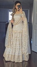 Designer indiano Salwar Kameez Bollywood terno roupas festa de casamento pronto para comprar usado  Enviando para Brazil