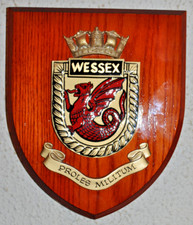 Hms wessex plaque for sale  WISBECH