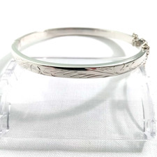 Silver oval bangle for sale  TILLICOULTRY