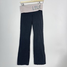 Calça de Yoga Victories Secret Rosa Amor Rosa Y2K Foldover Feminina Tamanho P *Falha, usado comprar usado  Enviando para Brazil