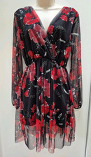 Boohoo black red for sale  SUTTON