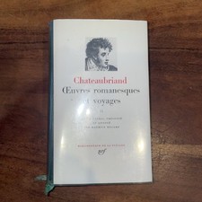 Chateaubriand oeuvres romanesq d'occasion  Les Pavillons-sous-Bois