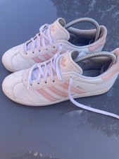 Adidas white pink for sale  ROTHERHAM