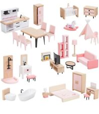 32pcs wooden dollhouse for sale  Perris