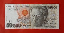 Banconota 50000 cruzeiros usato  Cerveteri