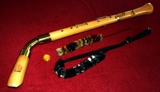 Roessler Knickbass-Blockflöte, top Klang! Doppelloch, 3 Klappen, barocke Griffw. comprar usado  Enviando para Brazil