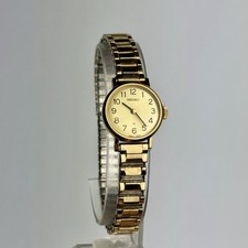 Usado, Relógio Seiko Vintage Feminino Tom Dourado Estojo Patinado Pulseira Flex Elástica comprar usado  Enviando para Brazil