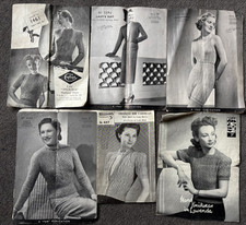 Vintage knitting patterns. for sale  KIDDERMINSTER