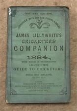 Lillywhite companion 1884 for sale  UK