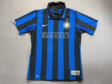 Usado, Camiseta de futebol Nike Inter Milan 2008/2009 Home 100 anos masculina tamanho G azul comprar usado  Enviando para Brazil