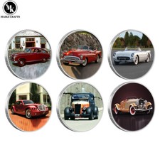 6 peças moeda comemorativa de carro vintage carro antigo decoração coleção de moedas para casa comprar usado  Enviando para Brazil