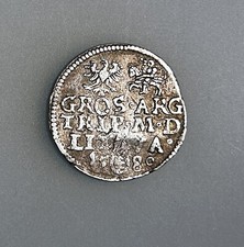 Polônia Lituânia 3 Groszy 1580 Vilnius. Stephen Bathory (1576–1586) Muito bom estado comprar usado  Enviando para Brazil