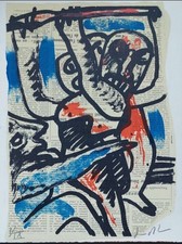 1975 lithographie signee d'occasion 1975 lithographie signee d'occasion Locminé
