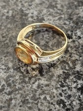 Ring citrin diamanten gebraucht kaufen  March