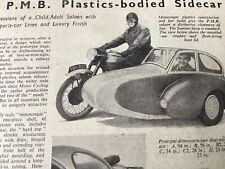 P.m.b.sidecar kreider r50 for sale  BRIGHTON