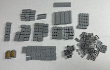 Lego 177 peças cinza a granel para paliçadas de parede tronco grade de alvenaria trilho de porta de azulejo comprar usado  Enviando para Brazil
