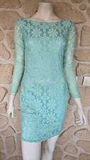 Robe dentelle bleue d'occasion  Courville-sur-Eure