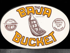 BAJA BUCKET Azusa Calif.  Adesivo/decalque de corrida vintage original dos anos 1960 e 70 SEMA comprar usado  Enviando para Brazil