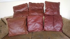 Genuine leather cushions. for sale  CARLISLE