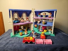 Fisher Price Little People Home Sweet Home Play House 2001 77975/77747 com acessórios.! comprar usado  Enviando para Brazil