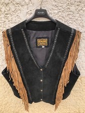 Gilet cuir retourné d'occasion  Salles