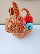 Wicker rabbit basket for sale  Plainfield