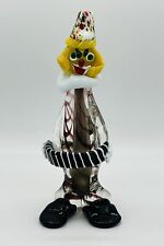 Palhaço de vidro Murano veneziano italiano antigo com acordeão 11” soprado à mão comprar usado  Enviando para Brazil