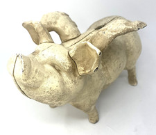 Enorme banco de porcos de ferro fundido 17 lb – Banco antigo rústico / decoração de fazenda comprar usado  Enviando para Brazil