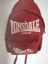 Zaino lonsdale rosso usato  Italia