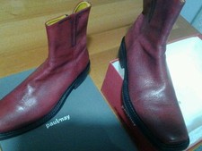 Stivali uomo rossi usato  Italia