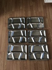 Lote de 6 bandejas de alimentos divididas de metal militar USN aço inoxidável 6 compartimentos comprar usado  Enviando para Brazil