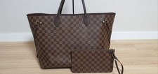 Bolsa de ombro Louis Vuitton Neverfull MM Damier 100% autêntica + capa de poeira comprar usado  Enviando para Brazil