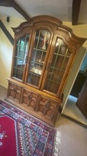 Yew display cabinet for sale  MAYFIELD