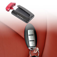 Capa protetora Smart Key Fob fibra de carbono real para Nissan GTR R35 Infiniti, usado comprar usado  Enviando para Brazil