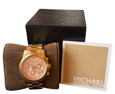 Relógio feminino Michael Kors Runway ouro rosa aço inoxidável MK-5128 comprar usado  Enviando para Brazil
