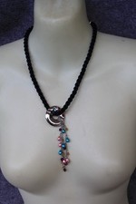 Halskette halsband dunkelblau gebraucht kaufen  Duisburg