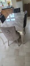 Seater marble dining for sale  WOLVERHAMPTON